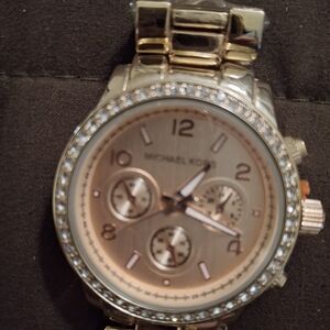 Michael Kors Rose Gold Women's Watch with Crystal Accents